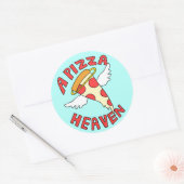 A Pizza Heaven Ronde Sticker (Envelop)
