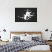 A Planetaire nevel (N66) in de grote magellaan Canvas Afdruk (Insitu (Slaapkamer))