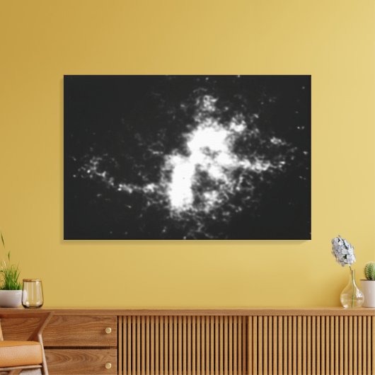 A Planetaire nevel (N66) in de grote magellaan Canvas Afdruk (Insitu (Woonkamer))