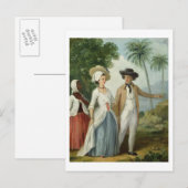 A Planter and his Wife, Attended by a Servant, c.1 Briefkaart (Voorkant / Achterkant)