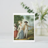 A Planter and his Wife, Attended by a Servant, c.1 Briefkaart (Staand voorkant)