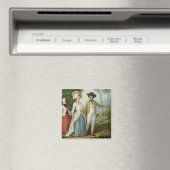 A Planter and his Wife, Attended by a Servant, c.1 Magneet (Insitu (Vaatwasser))