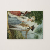 A Planter en zijn vrouw, bijgewoond door een serva Legpuzzel (Horizontaal)