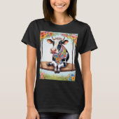 A PLAYFUL AND HAPPY COW T-SHIRT (Voorkant)