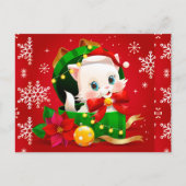A Playful Kitten Postcard Briefkaart (Voorkant)