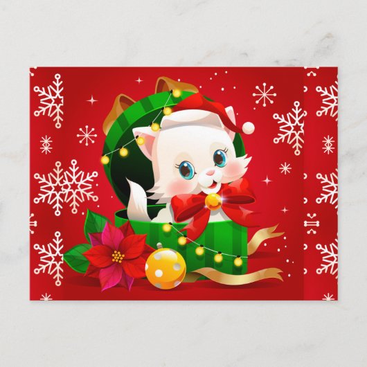 A Playful Kitten Postcard Briefkaart (Voorkant)