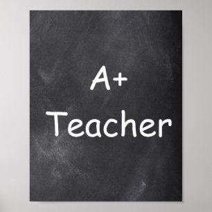 A plus docent-chalkboard ontwerpklasse Decoratie