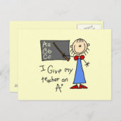 A plus leraar briefkaart (Voorkant / Achterkant)