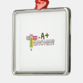 A Plus-leraar Metalen Ornament (Links)