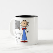 A plus leraar tweekleurige koffiemok (Voorkant links)