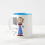 A plus leraar tweekleurige koffiemok (Voorkant links)