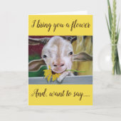 ****A POETIC GOAT*** FILLED WITH LOVE CARD KAART (Voorkant)