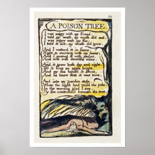 'A Poison Tree', bord 50 (Bentley 49) uit 'Sangen' Poster