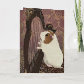 A Polite Performance – Guinea Pig Greeting Card Kaart (Achterkant)