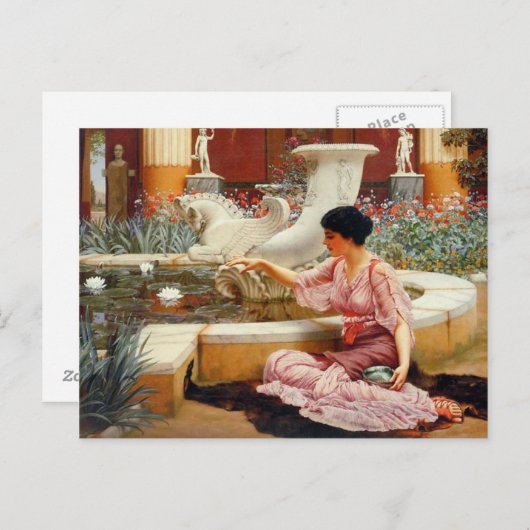 A Pompeian Garden - Godward Briefkaart (Voorkant / Achterkant)
