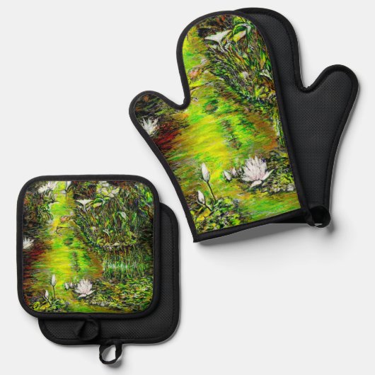 A Pond with Unpure Thoughts Ovenwant & Pannenlap Set (Voorkant / Achterkant)