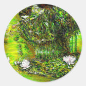 A Pond with Unpure Thoughts Ronde Sticker (Voorkant)