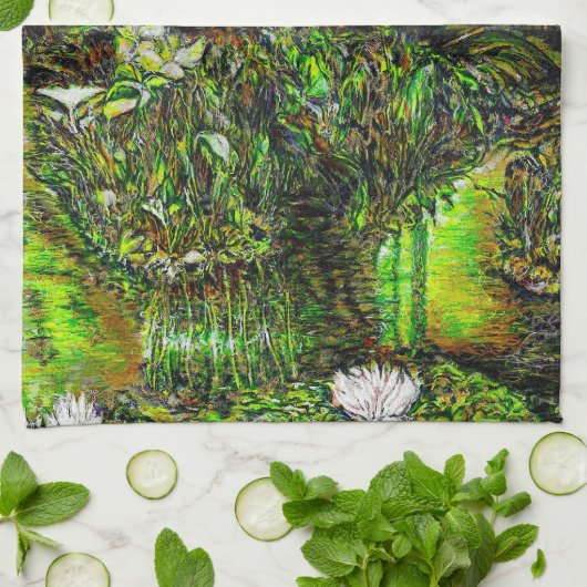 A Pond with Unpure Thoughts Theedoek (Gevouwen)