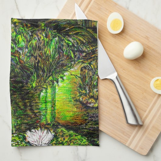 A Pond with Unpure Thoughts Theedoek (Quarter Fold)