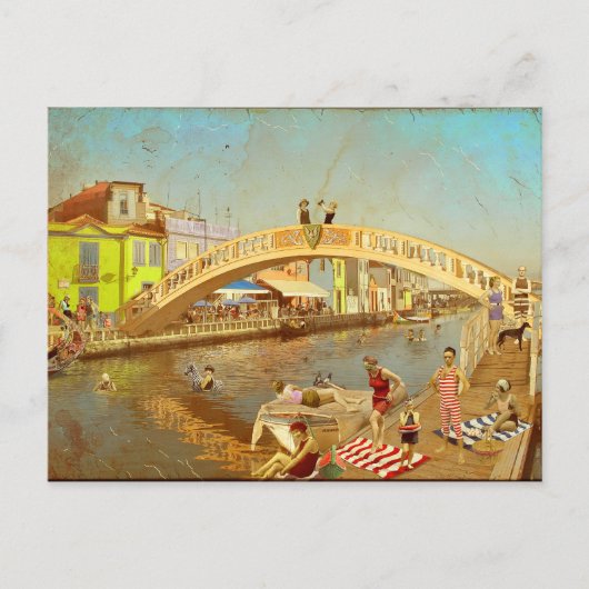 A Ponte dos Carcavelos de Aveiro (Portugal) Briefkaart (Voorkant)