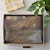 A Pony and a Cow by a Shed by Edmund Bristow Tissuepapier (Geschenk)