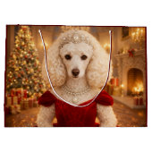 A Poodle Christmas Holiday  Groot Cadeauzakje (Achterkant)