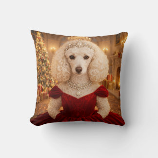 A Poodle Christmas Holiday  Kussen