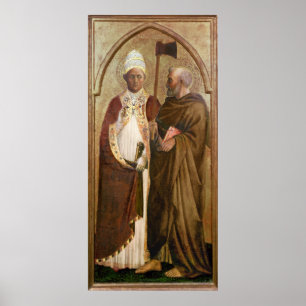 A Pope and St. Matthias, c.1428-29 Poster