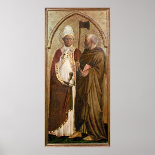 A Pope and St. Matthias, c.1428-29 Poster (Voorkant)