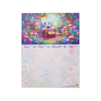 A Possum in His Reading Nook Notepad Notitieblok