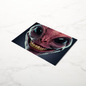 A postcard with a space theme. folie feestdagen briefkaart (Gedraaid)