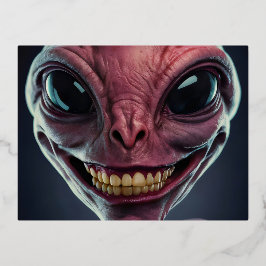 A postcard with a space theme. folie feestdagen briefkaart