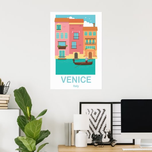 A poster VENICE (Thuiskantoor)