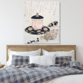 A Pot of Tea and Keys, 1822 Canvas Afdruk (Insitu (Slaapkamer))