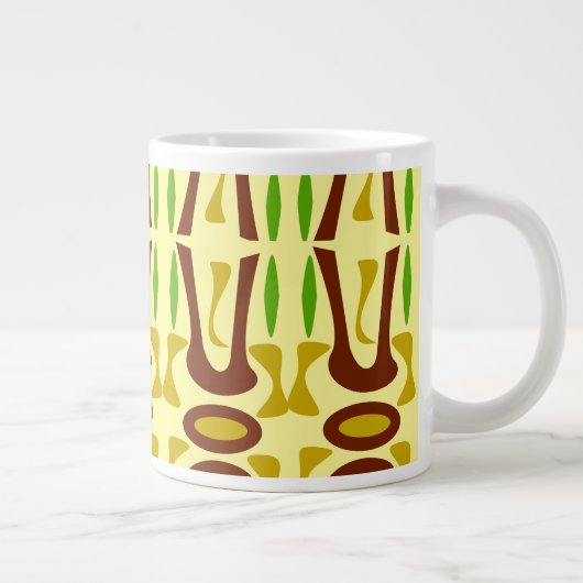 A Primal Oerwoud Pattern Grote Koffiekop (Rechts)