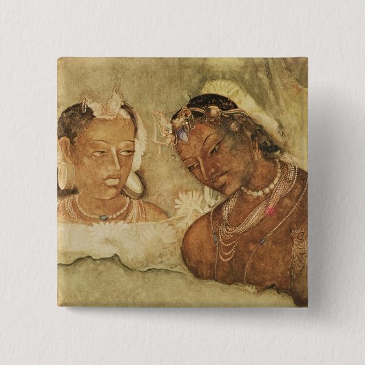 A Princess en haar Servant Vierkante Button 5,1 Cm (Voorkant)