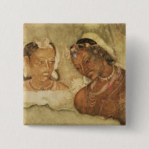 A Princess en haar Servant Vierkante Button 5,1 Cm