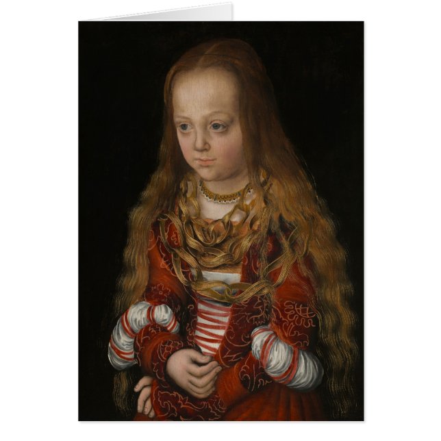 A Princess of Saxony, c.1517 (olie op het paneel) (Voorkant)