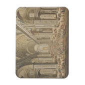 A Processie in St Peter's, Rome (m/c over een etch Magneet (Verticaal)