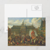 A Processie te Antwerpen, 1697 Briefkaart (Voorkant / Achterkant)