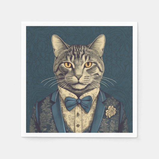 A Professional Business Cat in a Suit Cute Servet (Voorkant)