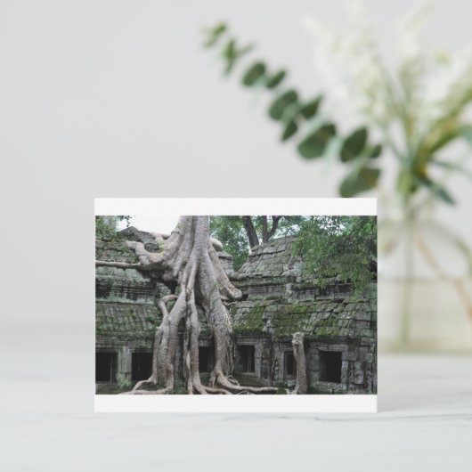 a prohm tempel in cambodja briefkaart (Staand voorkant)