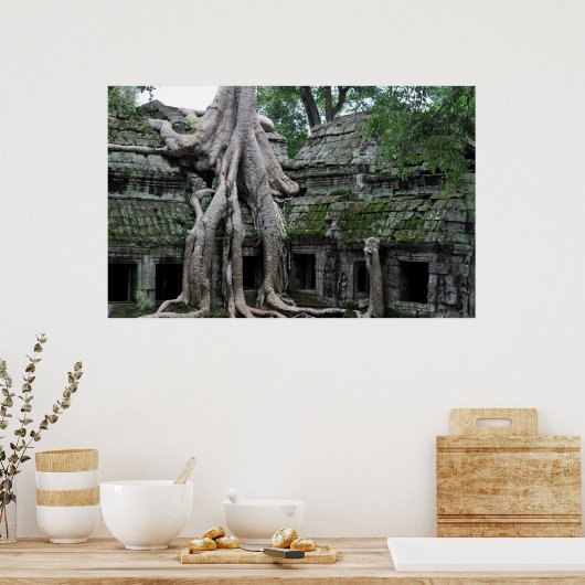 a prohm tempel in cambodja poster (Keuken)