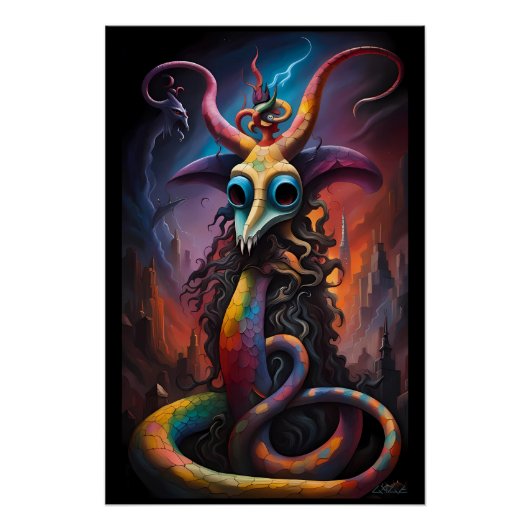 A Prophecy Sealed in the Beastly Masquerade Perfect Poster (Voorkant)