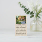 A Psalm of David” Comfort & Blessing Prayer Card Visitekaartje (Staand voorkant)