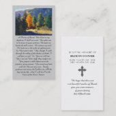 "A Psalm of David” Peace & Comfort Prayer Card Visitekaartje (Voorkant / Achterkant)
