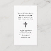 A Psalm of David Red Blue Yellow Green Visitekaartje (Achterkant)