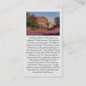 A Psalm of David Red Blue Yellow Green Visitekaartje (Voorkant)