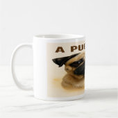 “A Pug’s Life” Cute Pug Mug Koffiemok (Links)