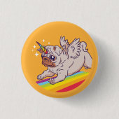 A Pugicorn Ronde Button 3,2 Cm (Voorkant)